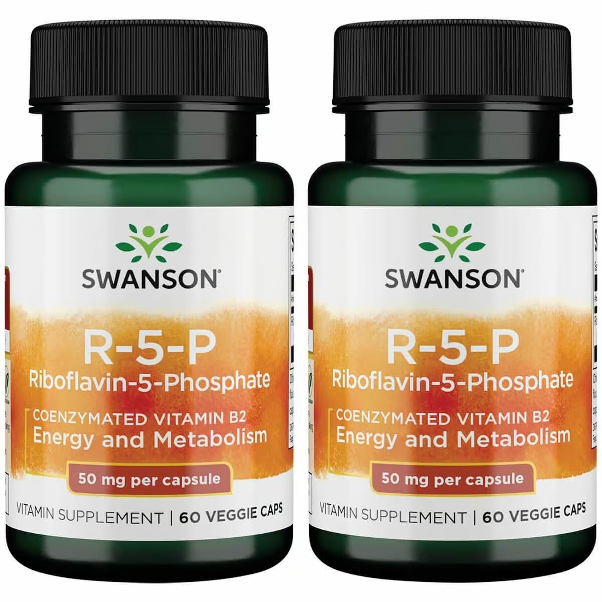 Swanson R-5-P, bouteille énergie, soutien énergie quotidienne et métabolisme.