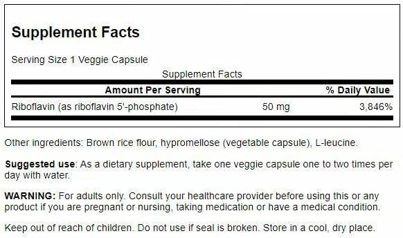 Swanson R-5-P, capsules rouges et blanches, prise facile au quotidien.