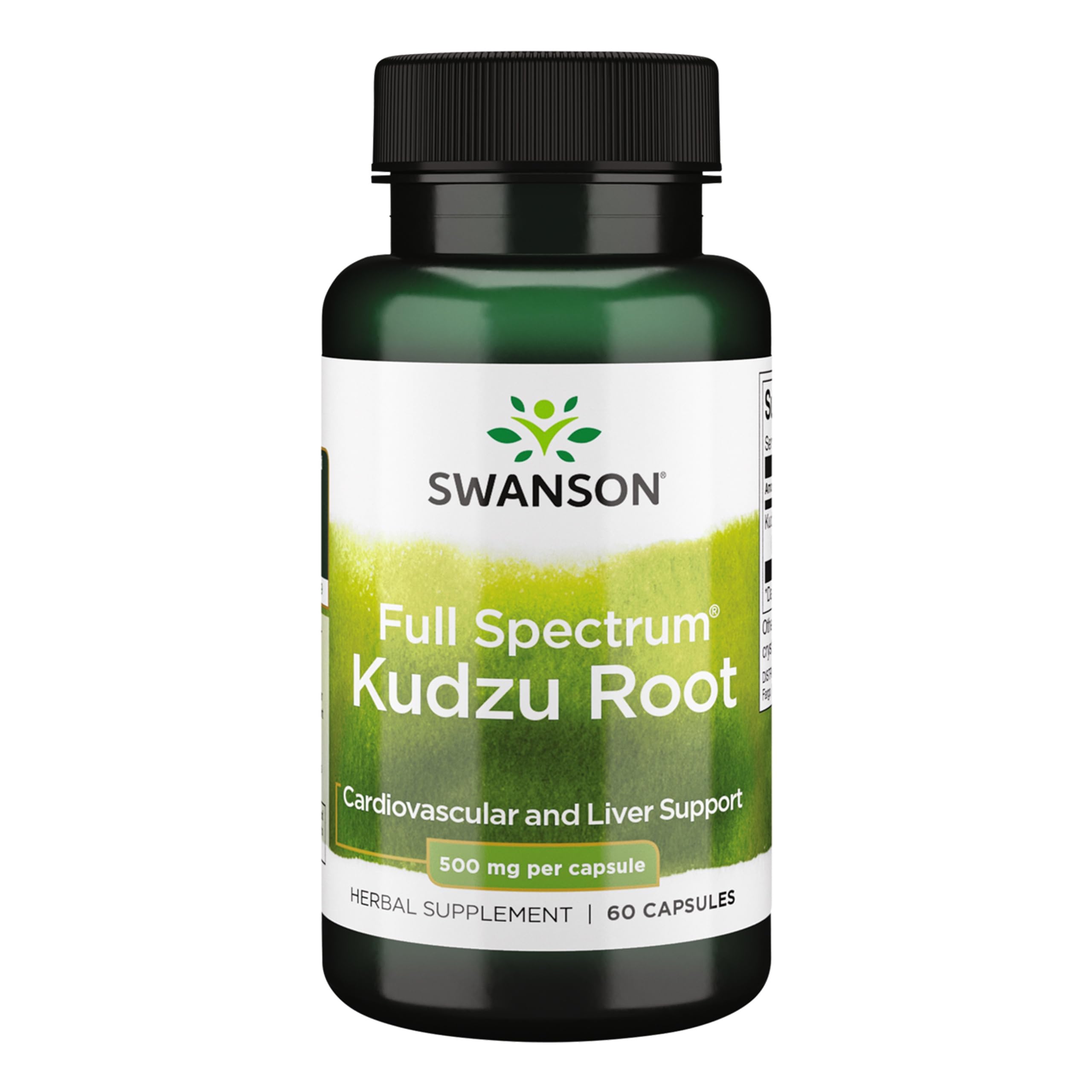 Swanson Kudzu – bouteille de 60 capsules, soutien potentiel à la routine bien-être.