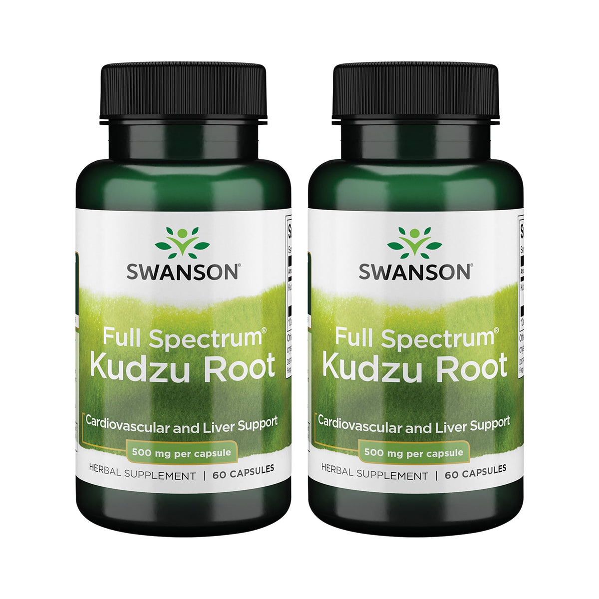 Swanson Kudzu, bouteille de gélules, soutien potentiel du cœur et du foie
