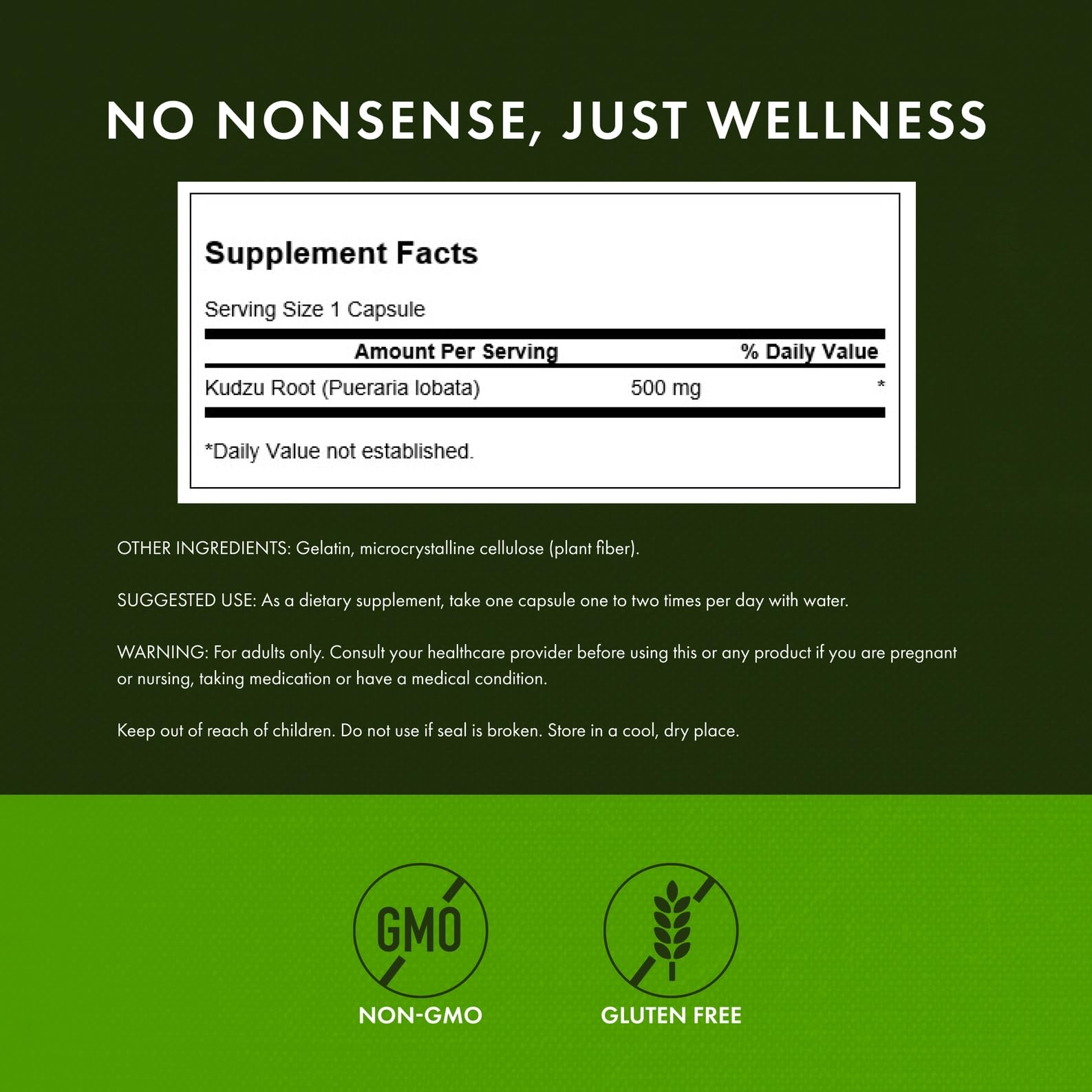 Capsules Kudzu Swanson – ingestion quotidienne simple et pratique.