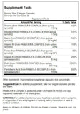 Swanson Real Food B-Complex, ingrédients, formule transparente pour un apport nutritionnel clair