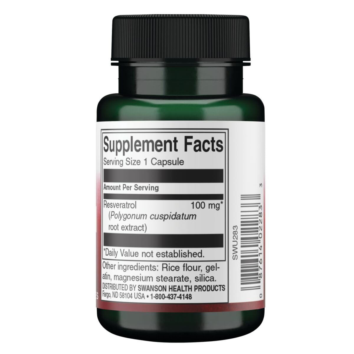 Swanson Resveratrol 100, capsules, potentiel soutien cardiovasculaire et longévité cellulaire