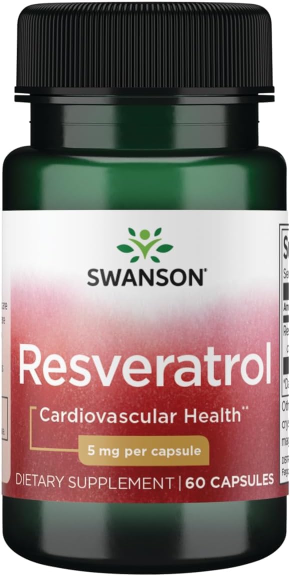 Swanson résveratrol – bouteille de gélules soutien antioxydant potentiel