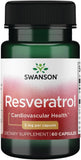 Swanson résveratrol – bouteille de gélules soutien antioxydant potentiel
