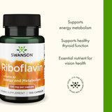 Swanson Riboflavine – bouteille en situation, routine bien-être