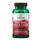 Bouteille Swanson riz rouge fermenté et CoQ10, soutien potentiel d'énergie quotidienne.