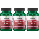 Swanson riz rouge traditionnel bio en bouteille, gélules 600 mg, soutien potentiel au bien-être général.
