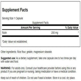 Swanson Rutin bouteille 250 mg: soutien quotidien à la microcirculation.