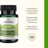Swanson Saw Palmetto – capsules visibles, présentation simple pour une prise régulière.