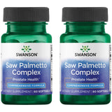 Swanson Palmetto Complex, 2 paquets, soutien prostatique potentiel et protection antioxydante.
