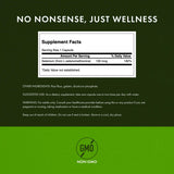 Étiquette Swanson indiquant dosage et usage recommandé.