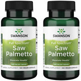 Swanson Serenoa repens – bouteille et capsules visibles, soutien potentiel à la prostate et à la santé urinaire.