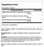 Swanson Shrooms, boîte 60 capsules: soutien immunitaire et vitalité.