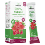 Swanson Simply Hydrate sachet saveur baies sauvages: hydratation rapide en déplacement.
