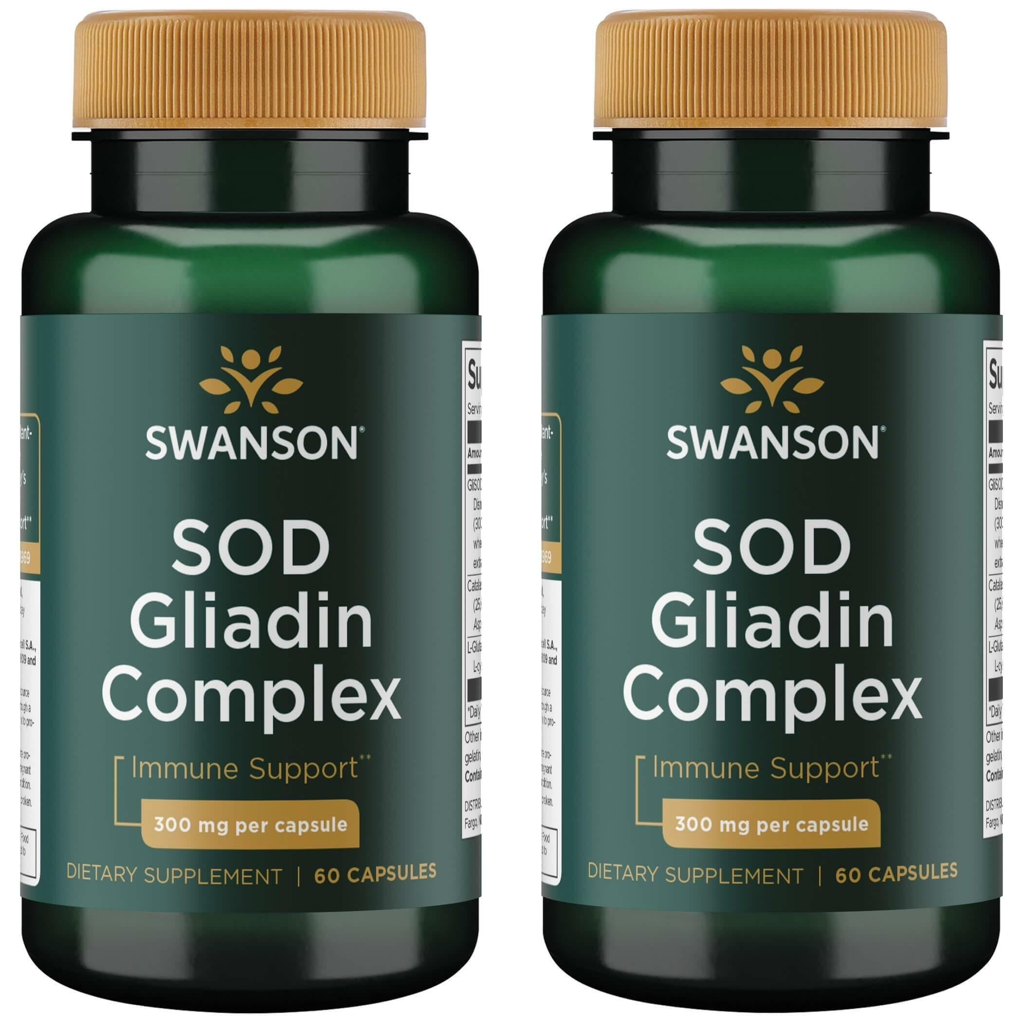 Swanson Sod Gliadin Complex – bouteille 2-pack, pratique dans votre routine quotidienne.