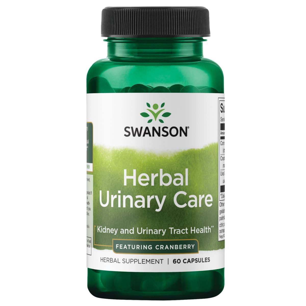 Swanson spectre complet plantes urinaires capsules : soutien potentiel des voies urinaires et équilibre microbien.
