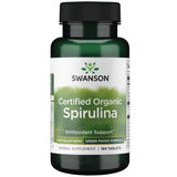 Swanson spiruline comprimés en bouteille, source protéique pratique pour l'énergie quotidienne