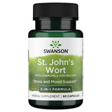 Swanson St. John's Triple Complexe capsules bouteille : soutien potentiel à l'humeur et relaxation.