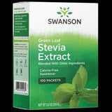 Swanson Extrait Stevia Feuilles Paquets: substitut naturel et sans calories.