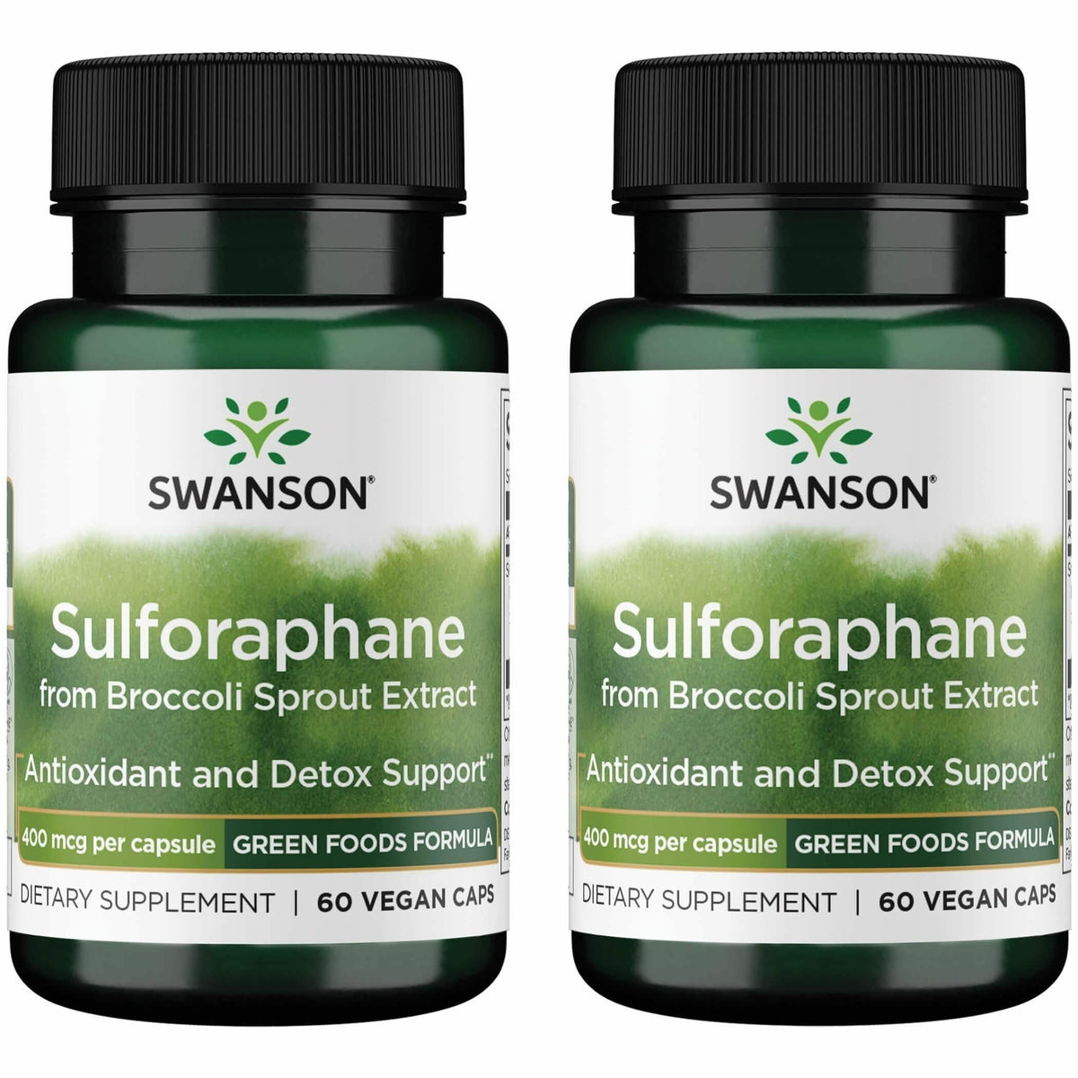 Swanson Sulforaphane, bouteille de gélules pour le quotidien.