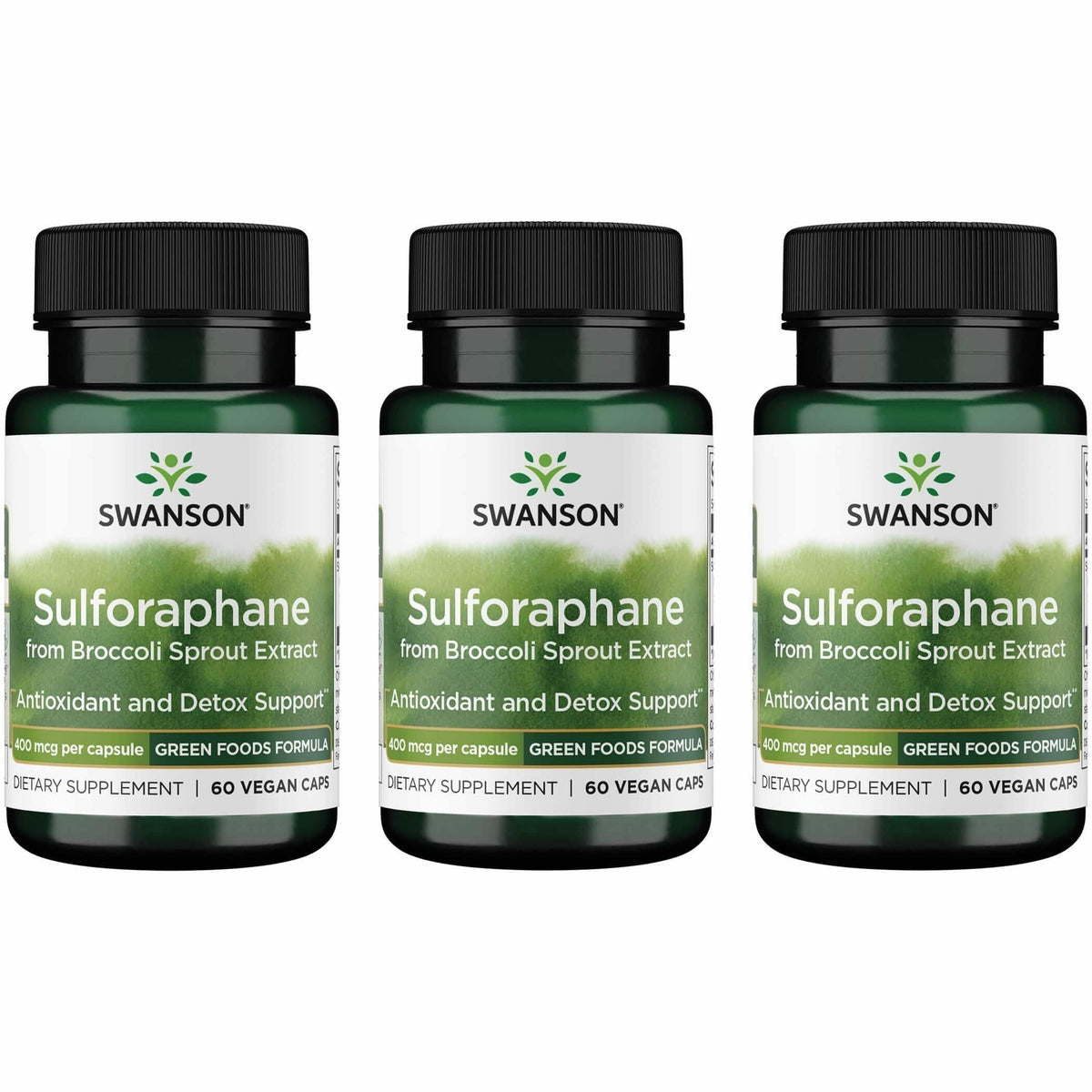 Swanson Sulforaphane : bouteille de gélules prête à l'emploi pour une routine quotidienne.