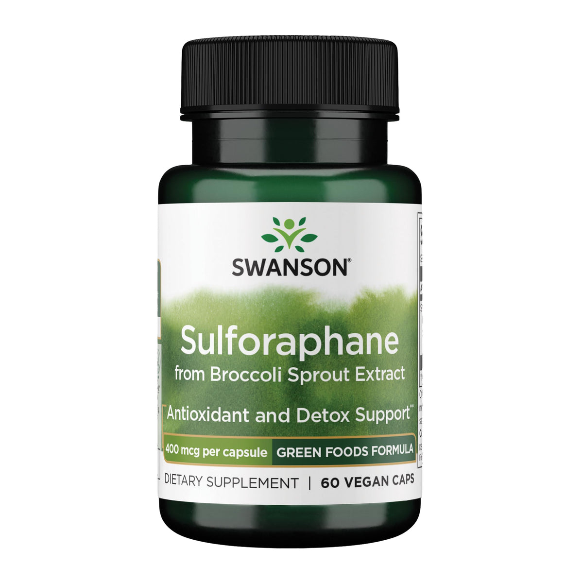 Swanson Sulforaphane: capsules brocoli, soutien potentiel à la santé cellulaire et digestive.
