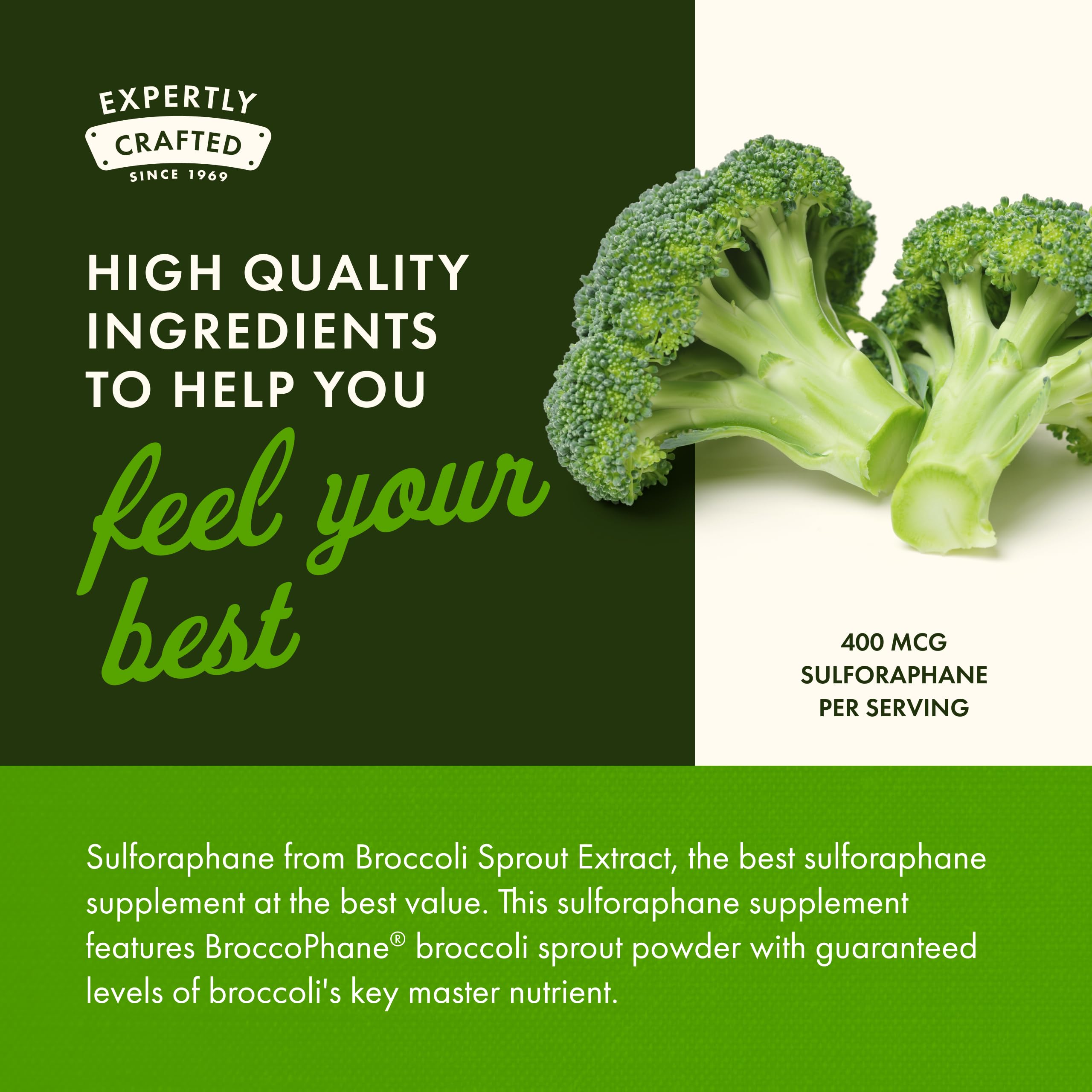 Swanson Sulforaphane : emballage GMP et traçabilité fiable.