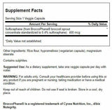 Swanson Sulforaphane : étiquette lisible sur le flacon pour une utilisation précise.