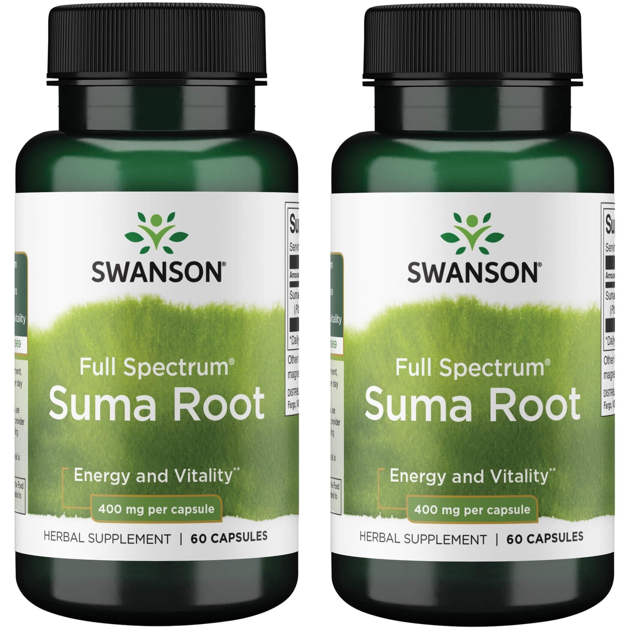 Swanson Suma racine - gélules, soutien énergie naturelle et vitalité au quotidien.