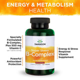 Swanson Super Stress B-Complex, certifications GMP et contrôle qualité, sécurité et fiabilité.