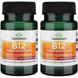 Swanson Supplemelts B-12 sublingual 5 mg, 60 comprimés, soutien potentiel du métabolisme énergétique