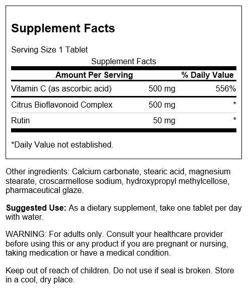Swanson Supreme Vitamin C Complex — bioflavonoïdes d'agrumes et usage quotidien.
