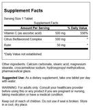 Swanson Supreme Vitamin C Complex — bioflavonoïdes d'agrumes et usage quotidien.