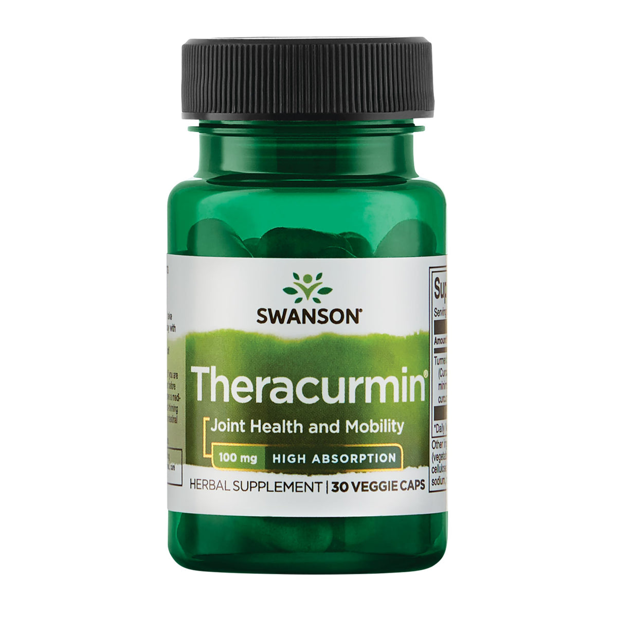Swanson Theracurmin gélules à haute absorption soutiennent les articulations et la mobilité.