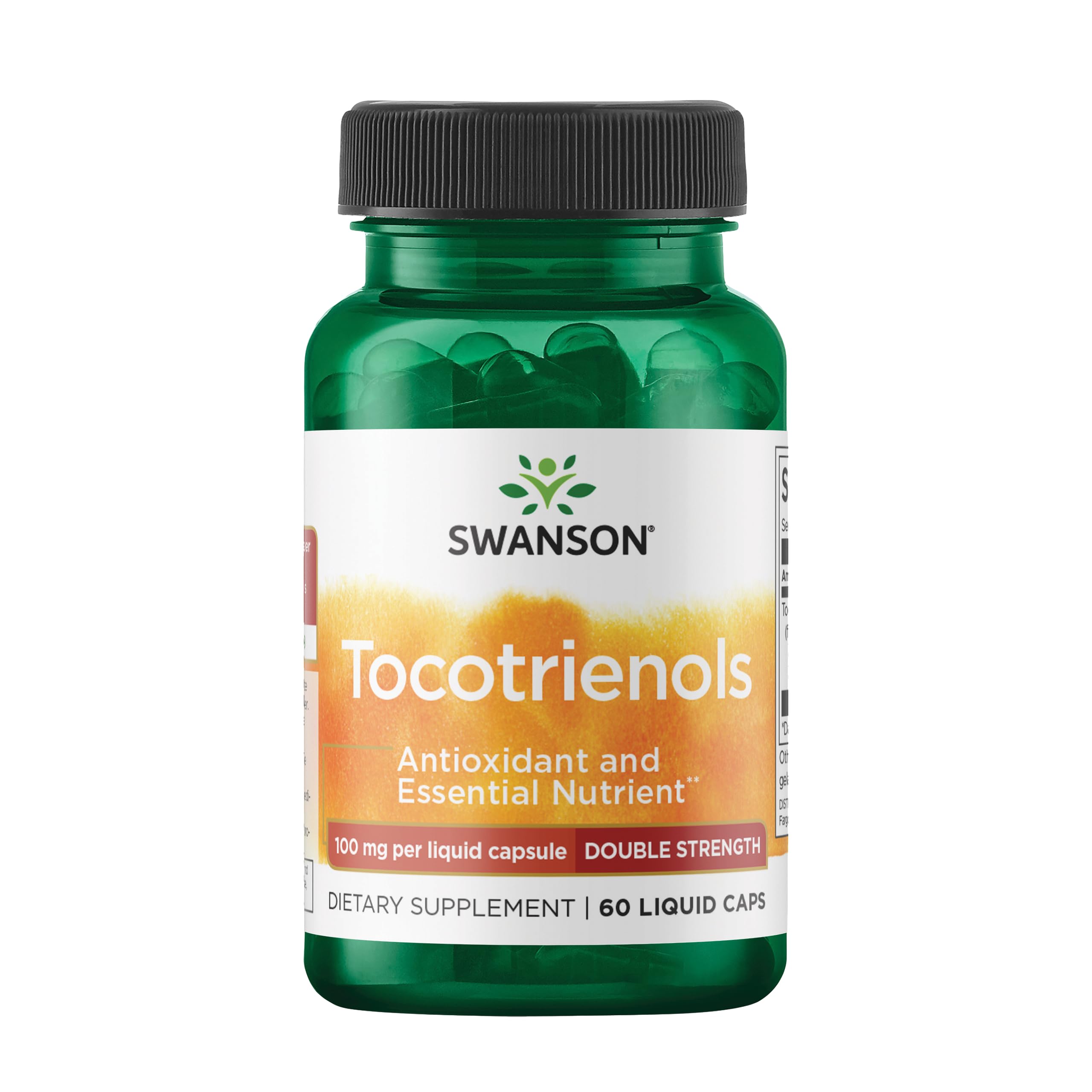 Swanson tocotrienols delta-gamma, capsules liquides offrant protection antioxydante.