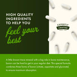 Swanson Triple Boron Complex – label clair et informations essentielles.