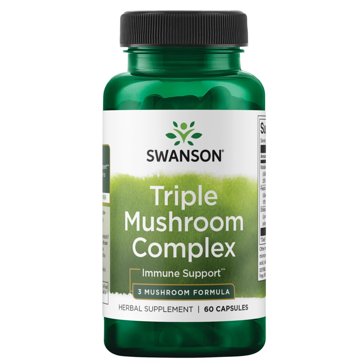 Swanson Triple-Champignon Capsules: capsules standardisées pour soutenir le système immunitaire.