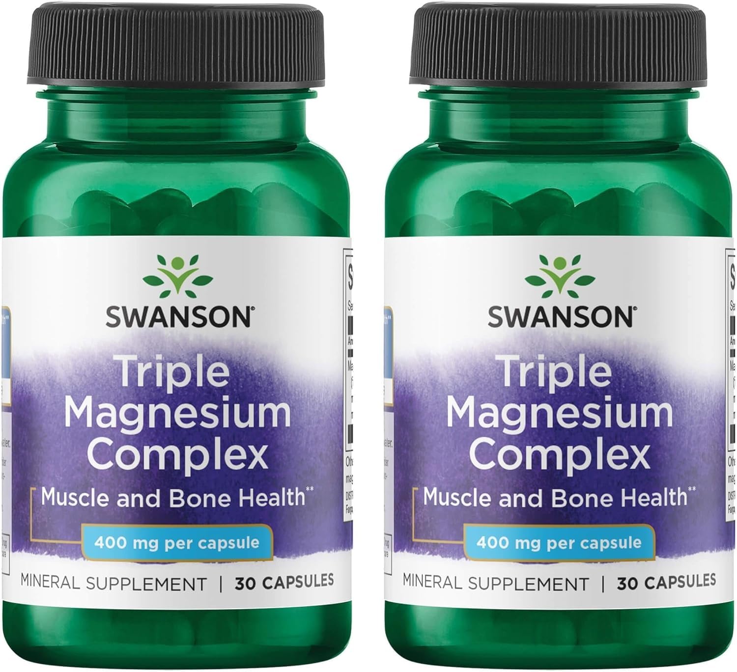 Swanson Triple Magnesium Complex - bouteille: soutien potentiel nerveux et musculaire.
