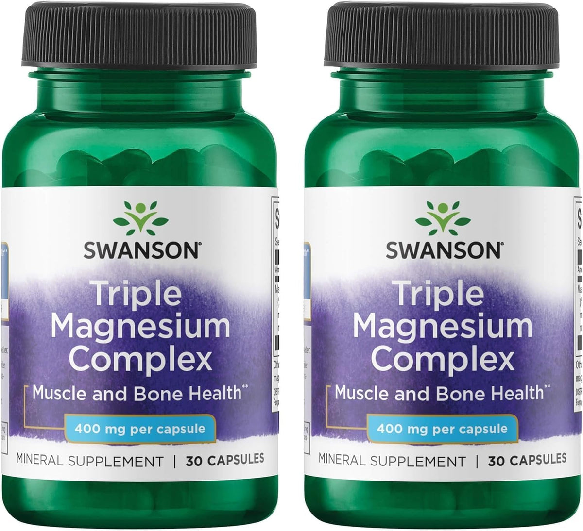 Swanson Triple Magnesium Complex - bouteille: soutien potentiel nerveux et musculaire.