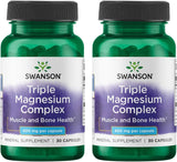 Swanson Triple Magnesium Complex - bouteille: soutien potentiel nerveux et musculaire.