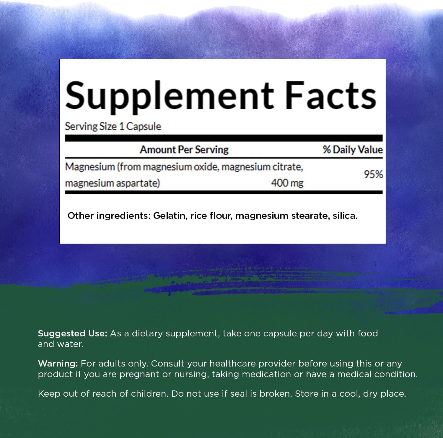 Swanson Triple Magnesium Complex - gélules: trois sources pour un usage quotidien.