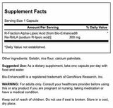 Swanson acide alpha-lipoïque R-Fraction gélules: bouteille pratique pour routine quotidienne.