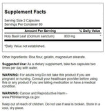 Swanson Tulsi capsules – dosage quotidien potentiel pour favoriser le calme.