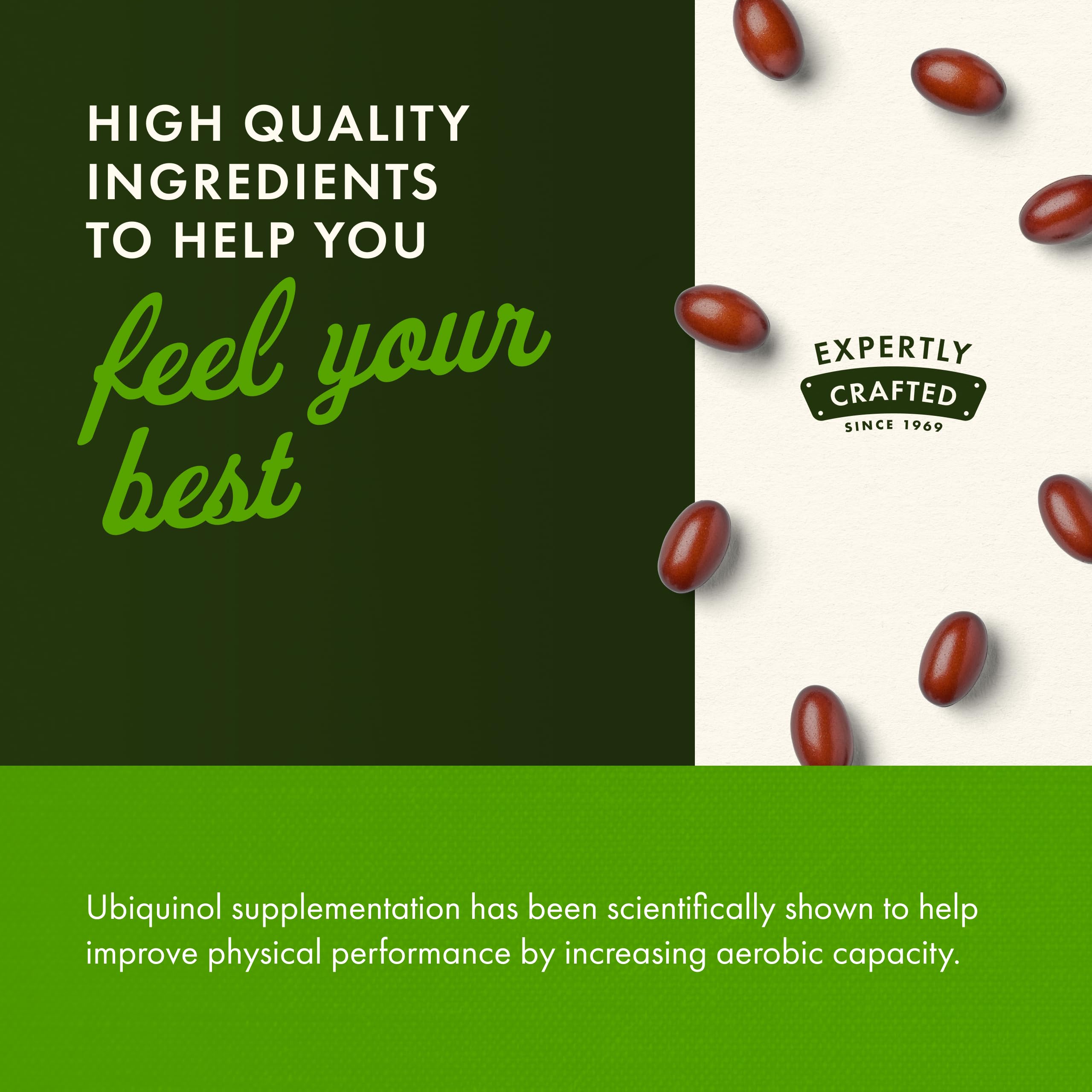 Swanson Ubiquinol 100 mg, étiquette lisible facilitant le suivi.