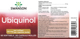 Boîte Swanson ubiquinol 50 mg ouverte, accès rapide à une dose quotidienne pratique.