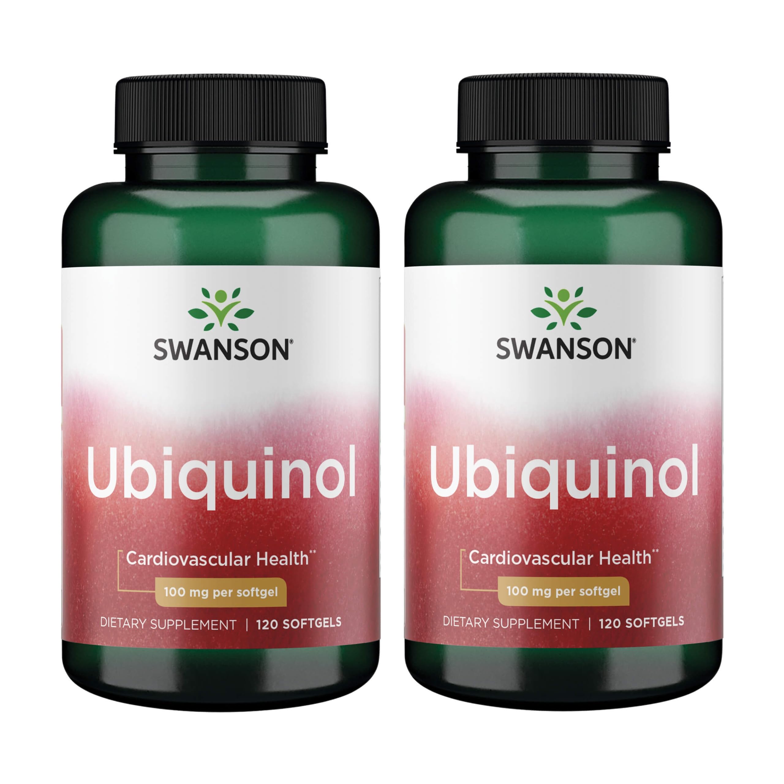 Swanson Ubiquinol bouteille 100 mg et gélules prêtes à l’emploi pour énergie potentielle.