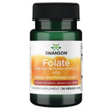 Swanson ULT Folate bouteille vue de face, soutien potentiel des folates essentiels.