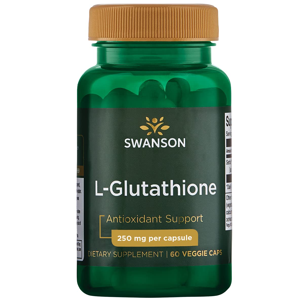 Swanson ULT L-Glutathione 250 mg bouteille 60 capsules potentiel antioxydant