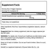 Swanson ULT L-Glutathione 250 mg capsules gros plan facilitant l'usage quotidien